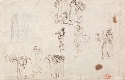 Sketches for The Accusation of Susanna by George Romney